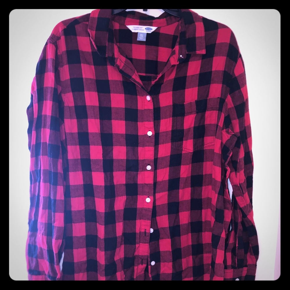 Plaid button down